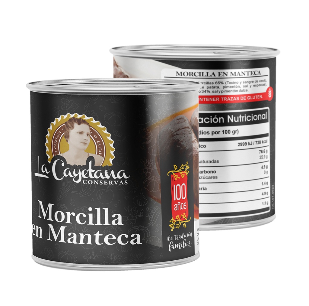 Morcillas en Manteca 640g