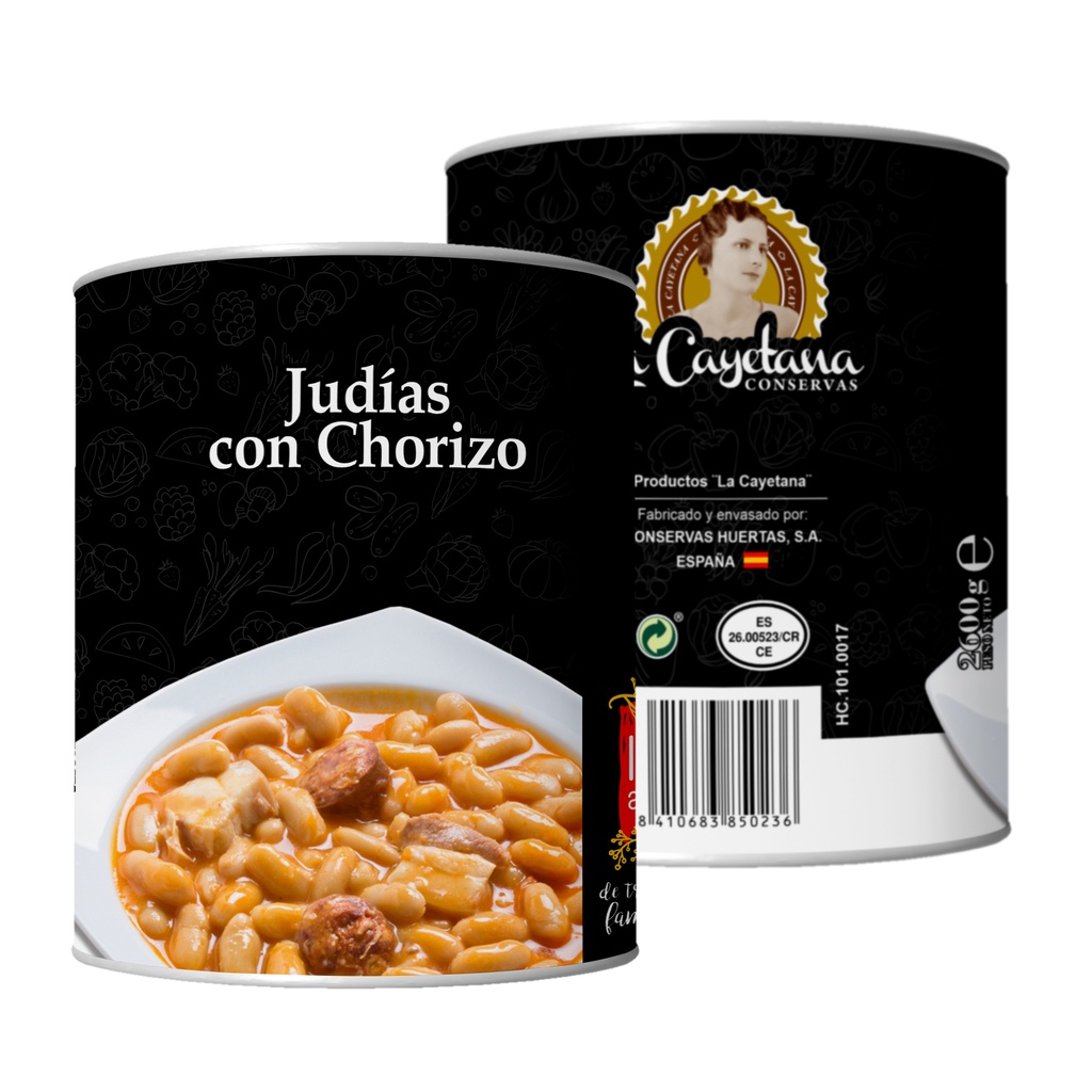 Judías con Chorizo 2600g