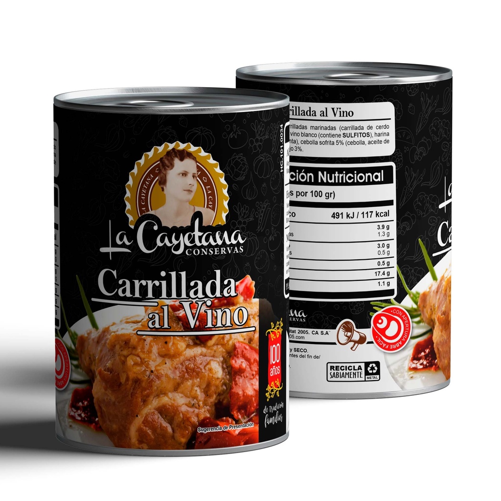 [HC.101.0034] Carrillada al Vino 380g