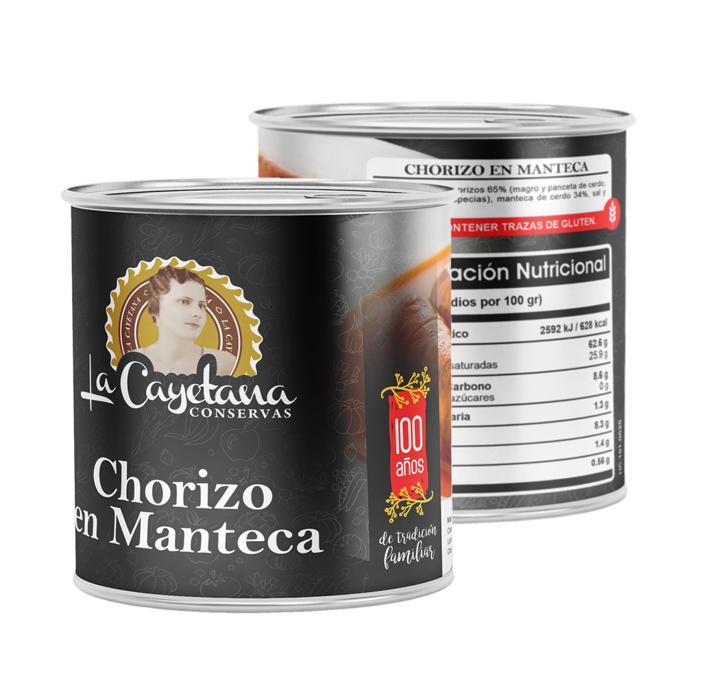 [HC.101.0025] Chorizos en Manteca 640g