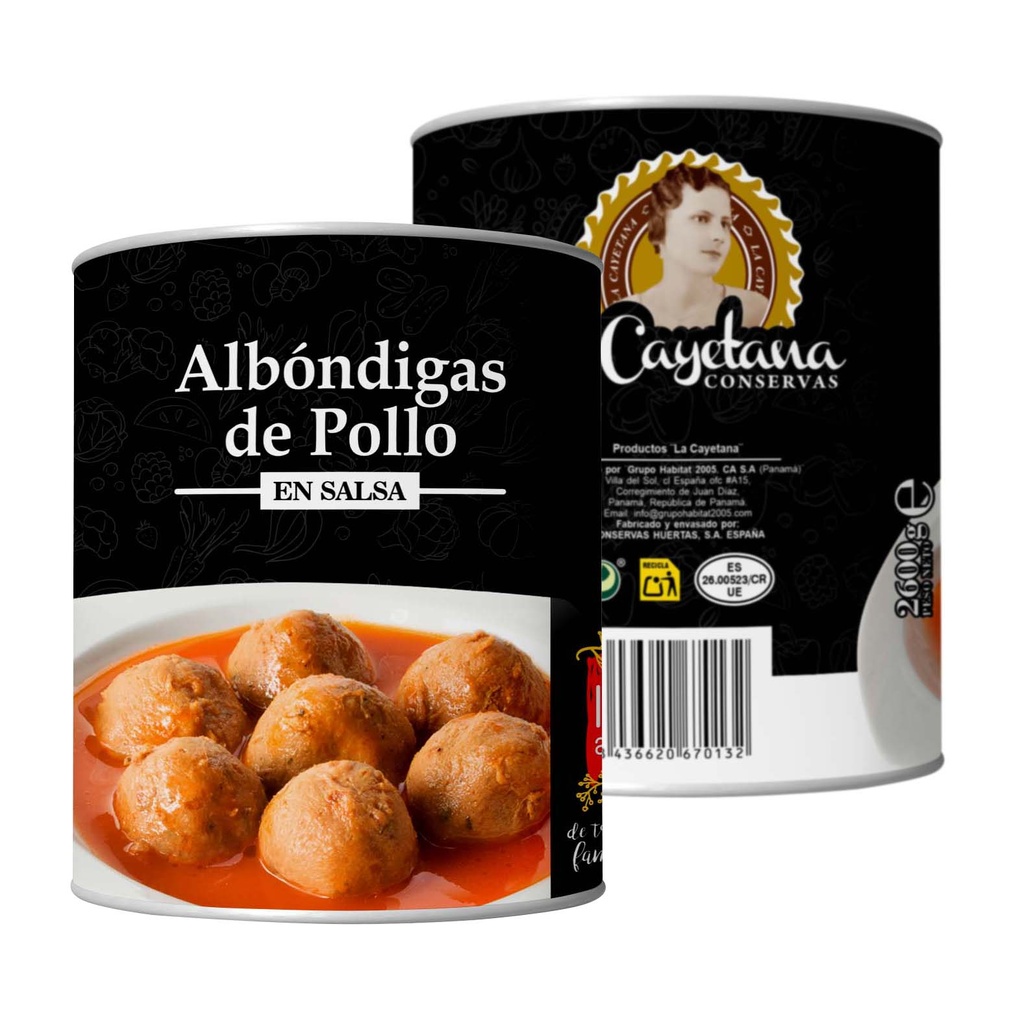 [HC.101.0032] Albóndigas de Pollo 2600g