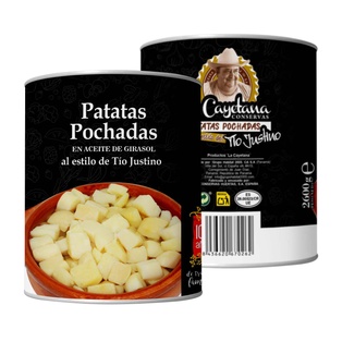 Patatas Pochadas en Aceite de Girasol 2600g