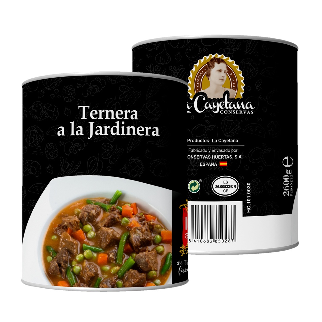 [HC.101.0030] Ternera a la Jardinera 2600g